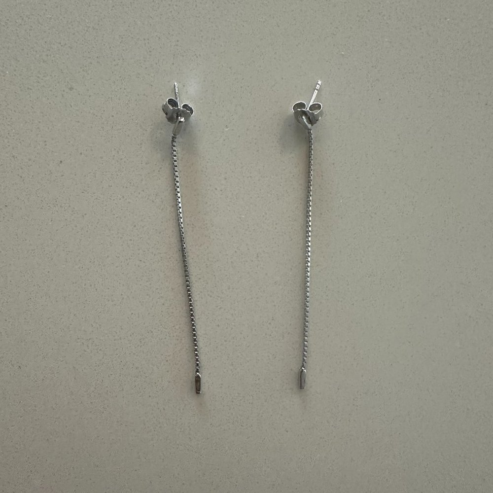 Mejuri Chain Earrings (Silver)
